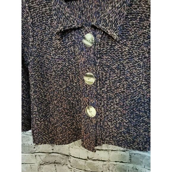 Habitat Clothes To Live In Women's Knit 3 Button Cardigan Size Small t69 - Picture 3 of 7